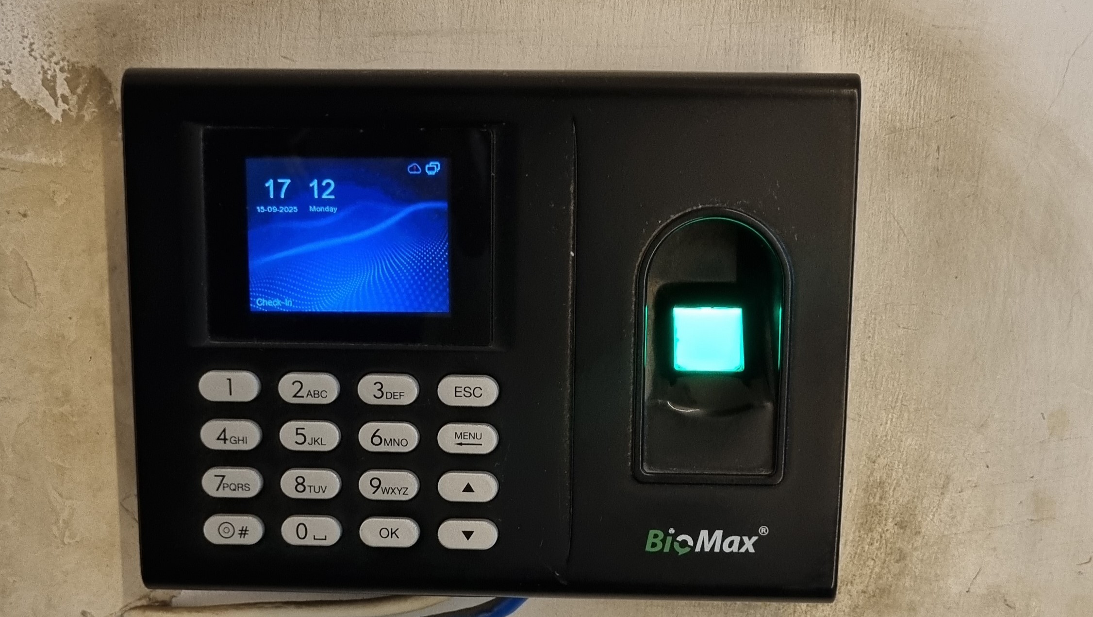 Fingerprint scanner for secure access